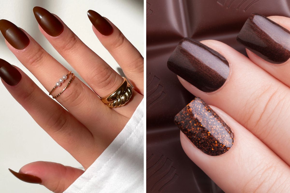 Chocolate Brown Manicure