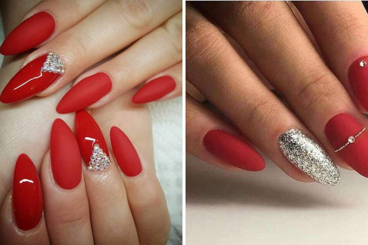 Classic Red with a Twist Nails