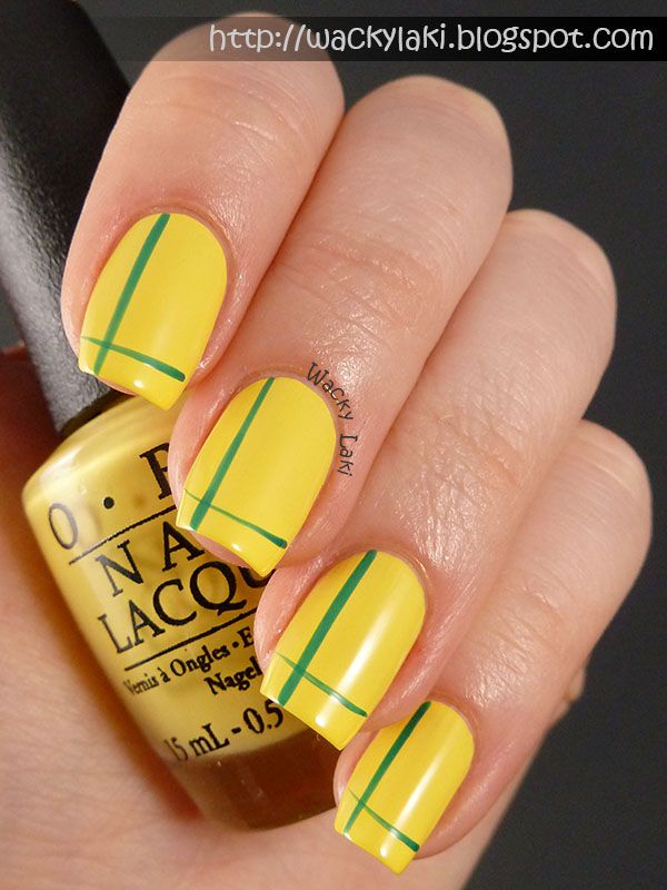 nail art yellow