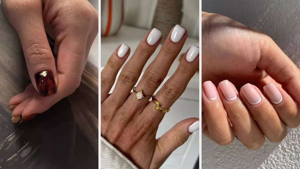 short square nails ideas for women over 50