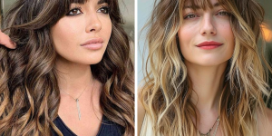 How to style balayage with bangs