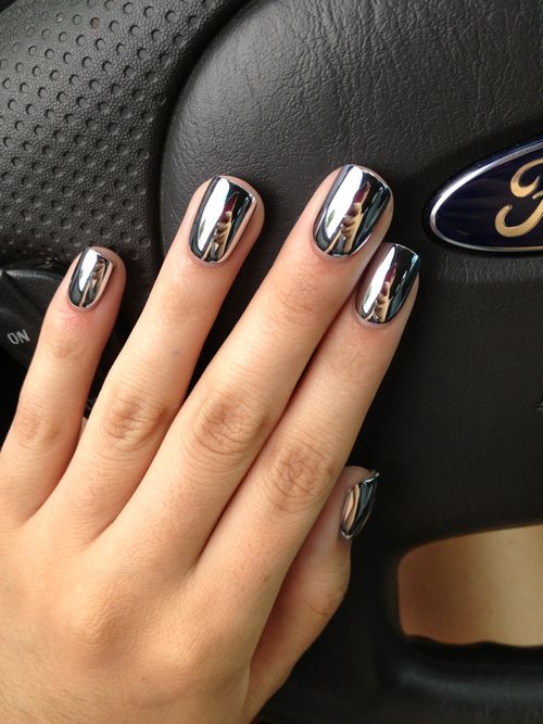 Nail Silver Chrome | Photo: pinterest