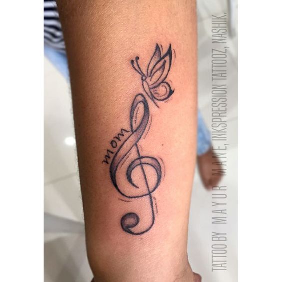 Music Notes Tatoo| Photo: Pinterest