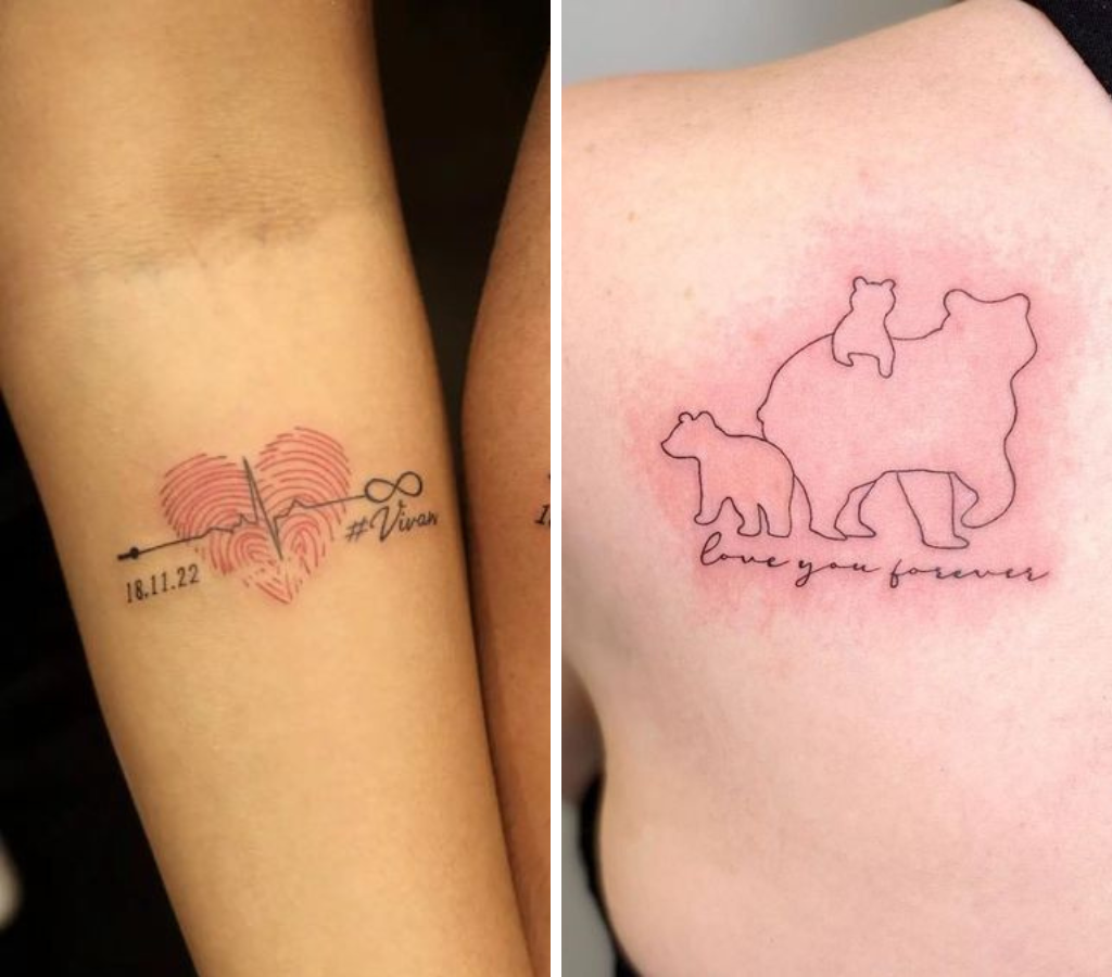 Mother-son tattoo 