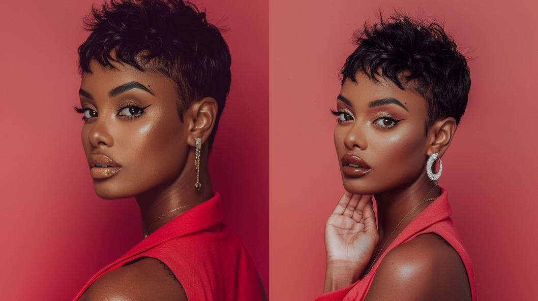 Pixie cut black women