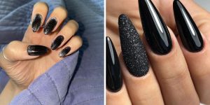 Velvet Black Nails