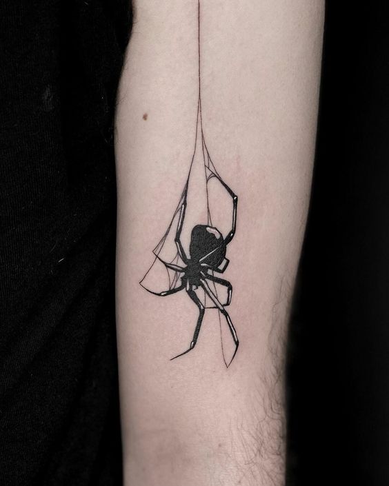 black widow tattoo