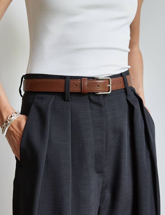 darker-colored belt