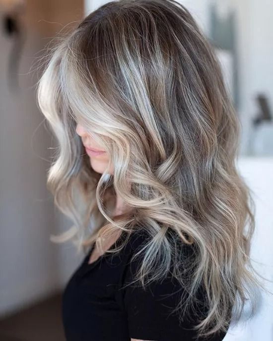 silver mushroom blonde hair