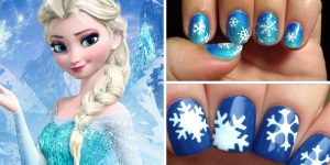 Elsa's Icy Queen Nail Design