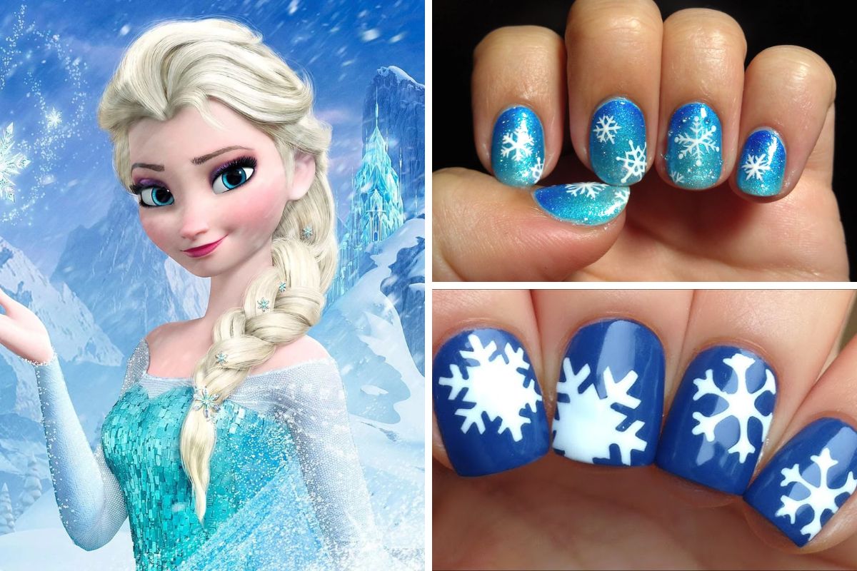 Elsa's Icy Queen Nail Design