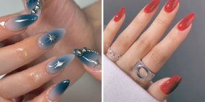 Glass Aura Nails trend 2024