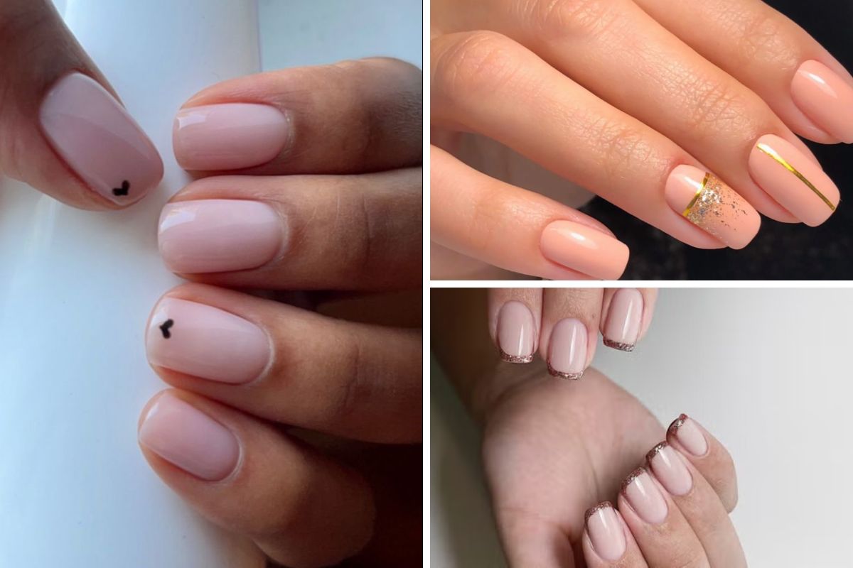 Russian manicure examples