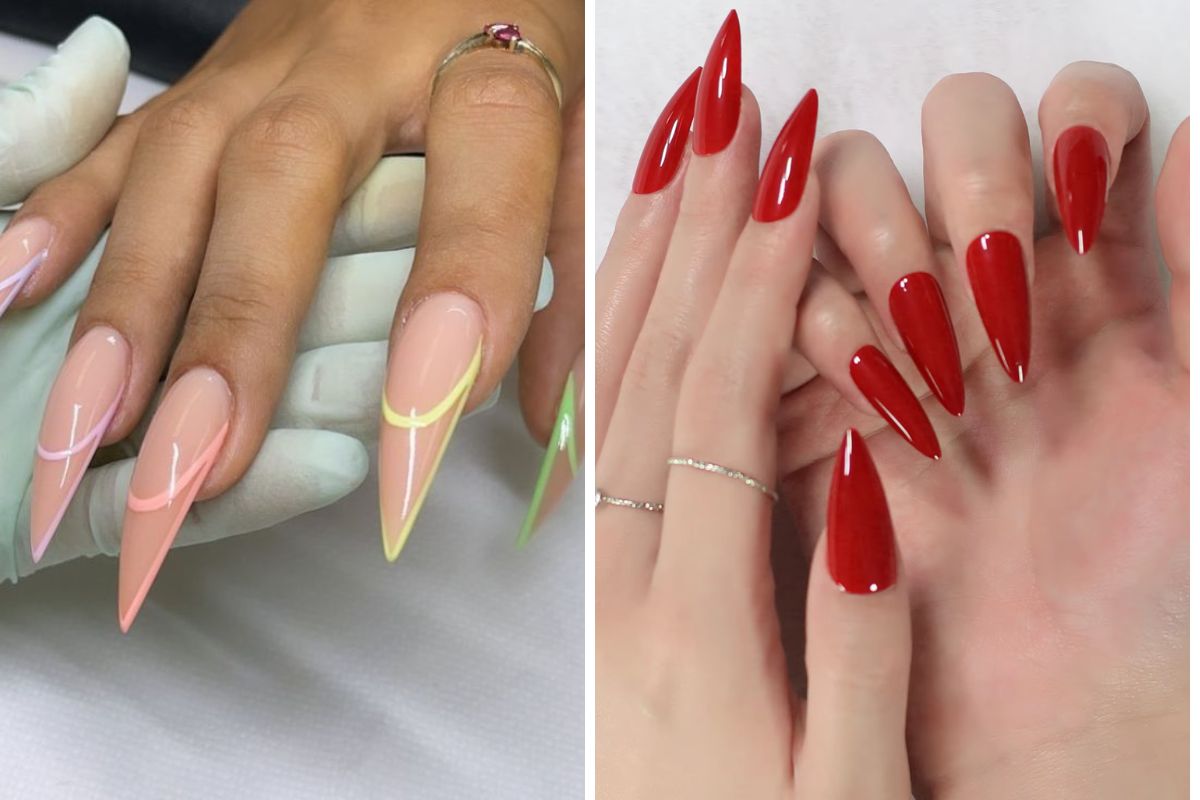 Sharp and Pointed Nail Designs