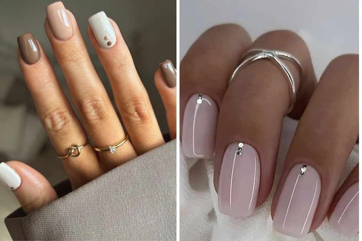 Sophisticated neutral nails