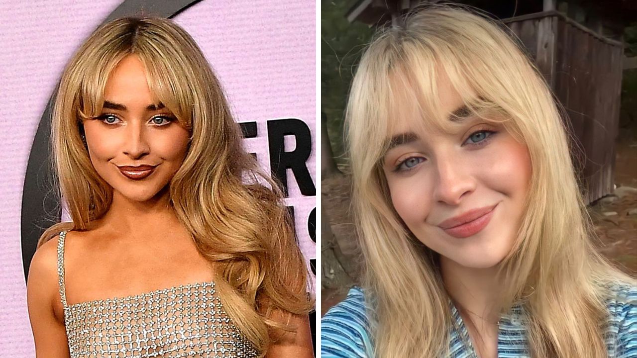 curtain bangs Sabrina Carpenter style