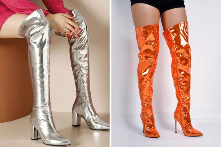 metallic boots 2025