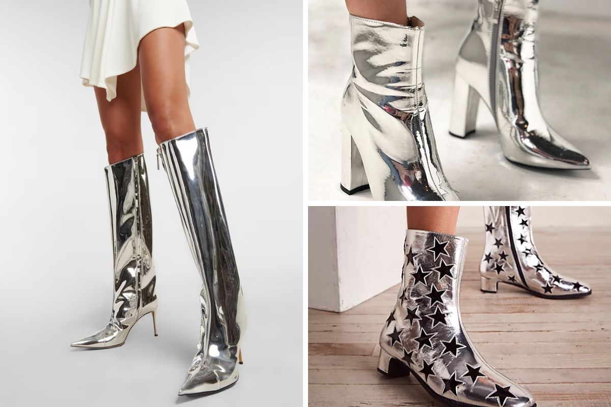 metallic boots 2025 examples