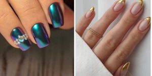 metallic finishes nail art