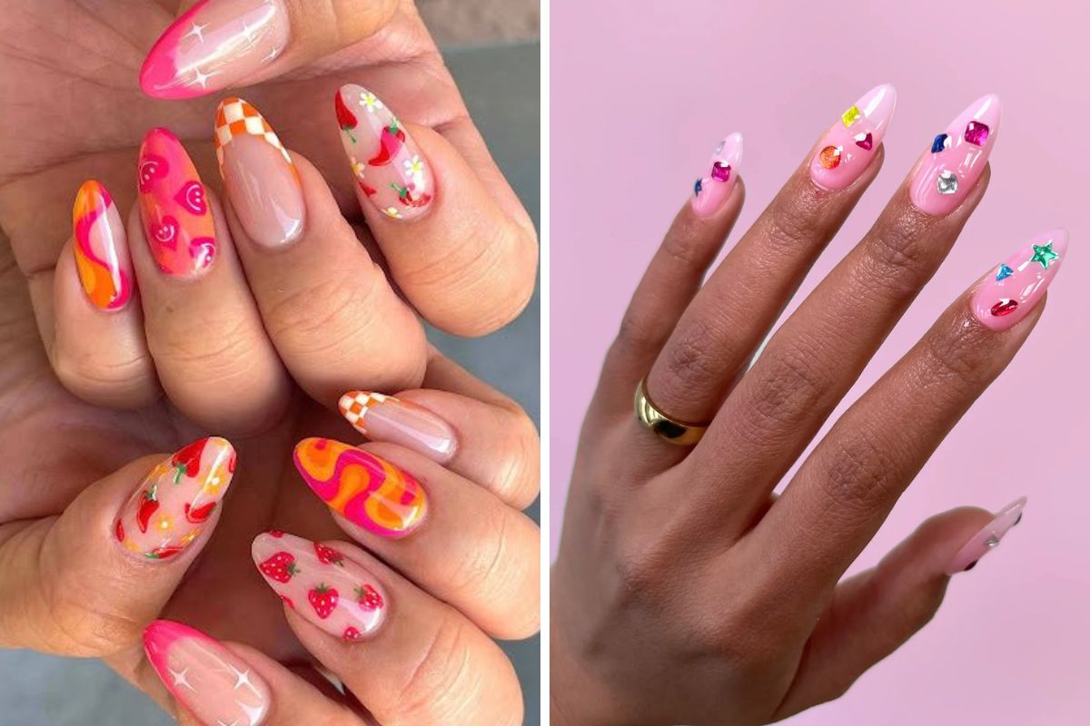 vintage-inspired nail art