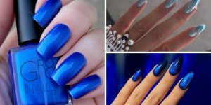 The trending blue nail designs dominating Paris fashion week 2025