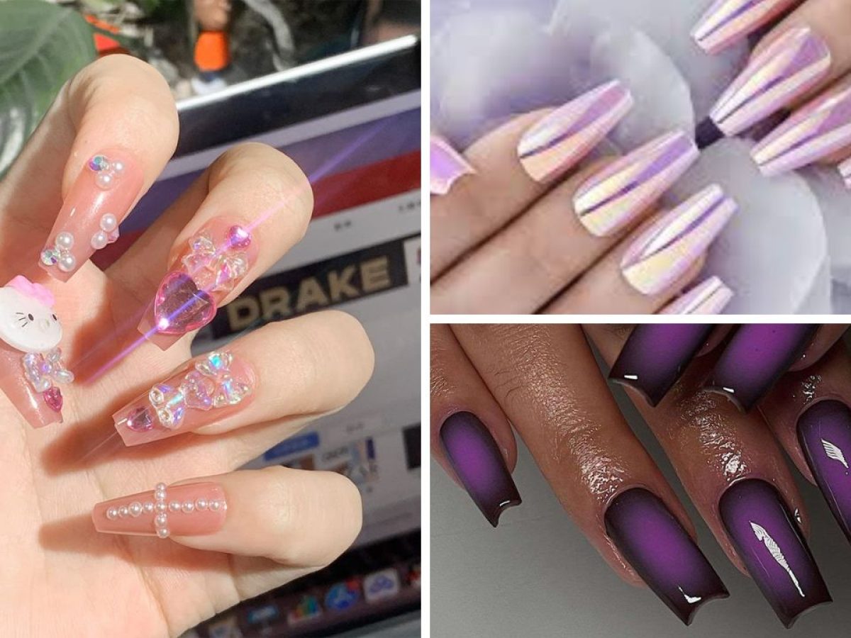 Holo‑Coffin Nails 2025