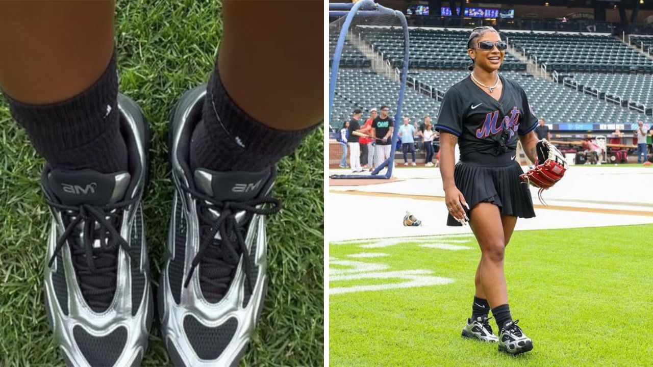 athlete Jordan Chiles wearing Nike Air Max Muse 2025