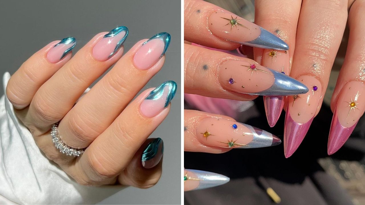 chrome nails vacation trends