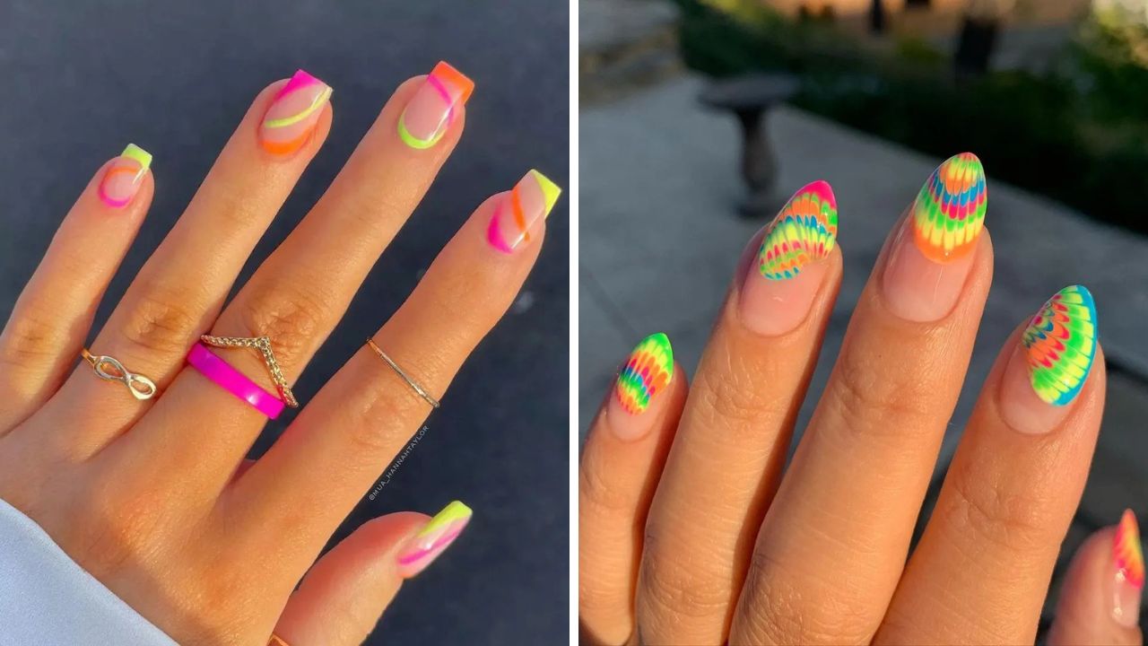 neon vacation nail colors