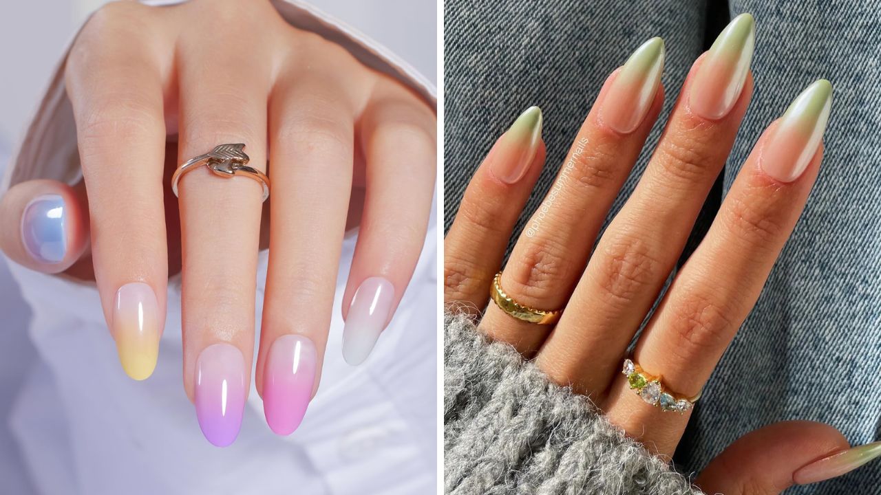 pastel ombre nails