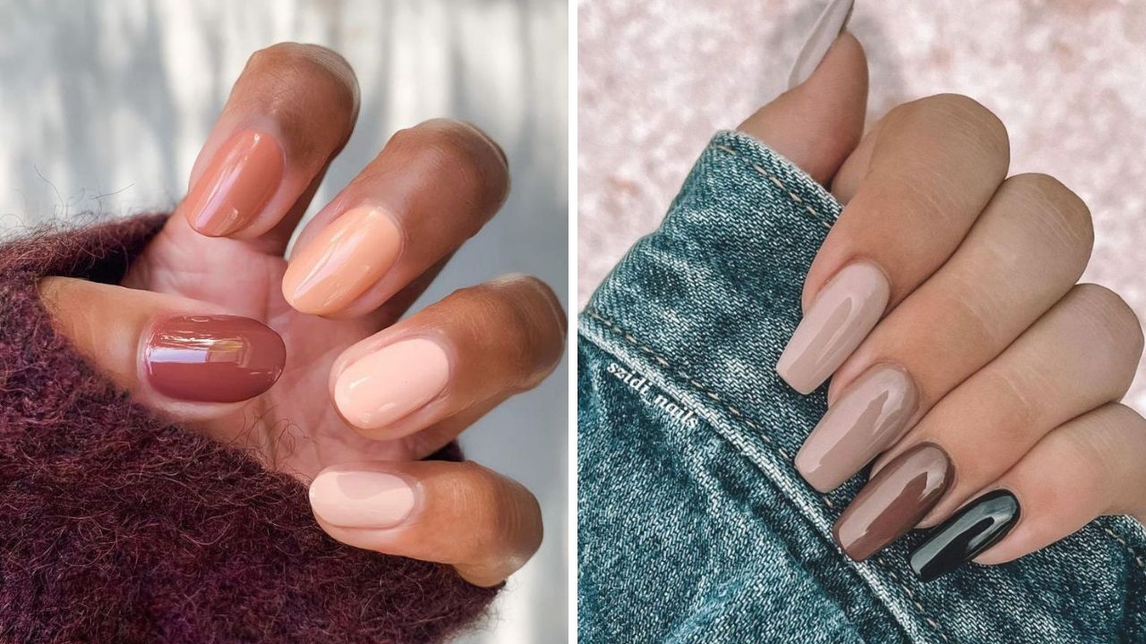 seasonal nude nail inspirations