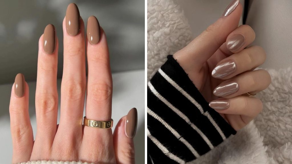 Mocha Mousse nails