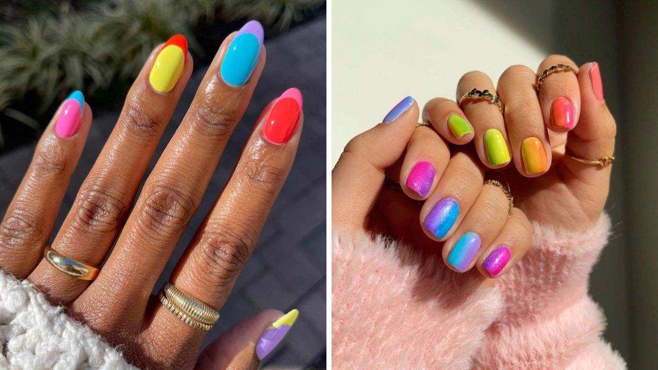 bold colors nails