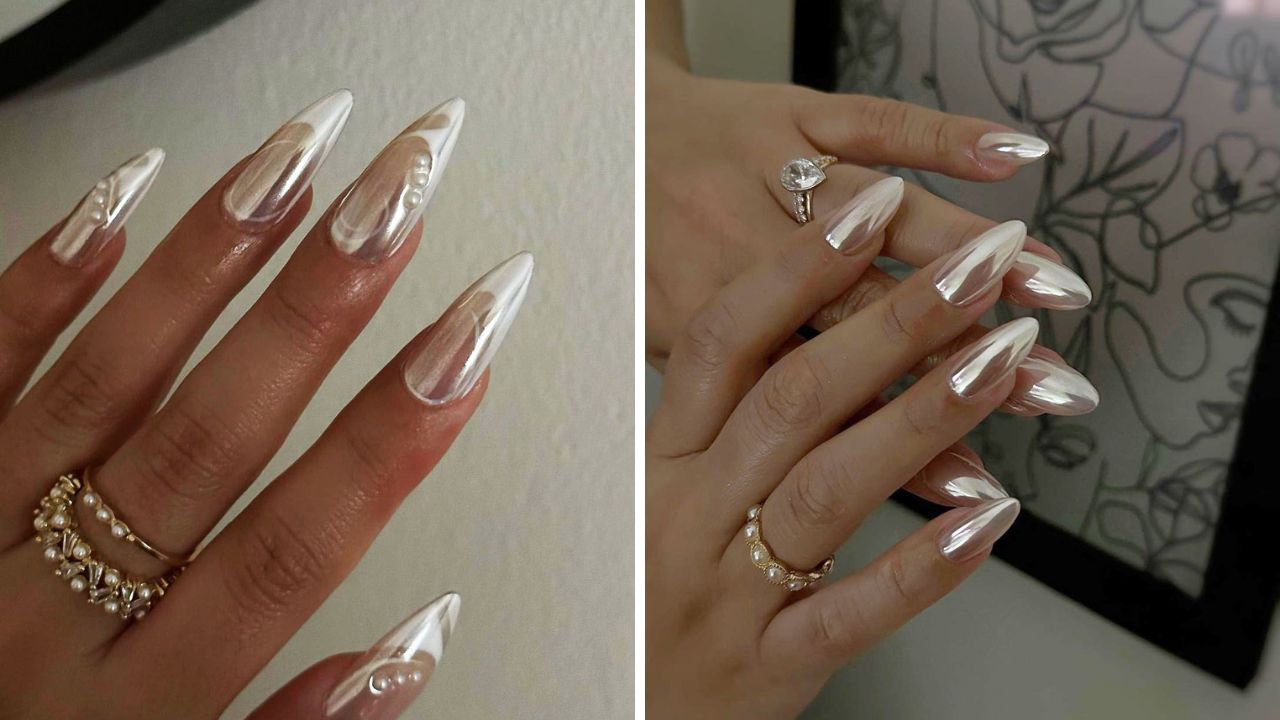 chrome nail art designs