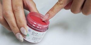 dip powder nail application