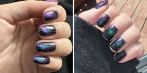 galaxy magnetic nail art ILNP Deep Space