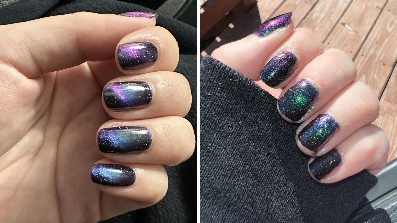 galaxy magnetic nail art ILNP Deep Space