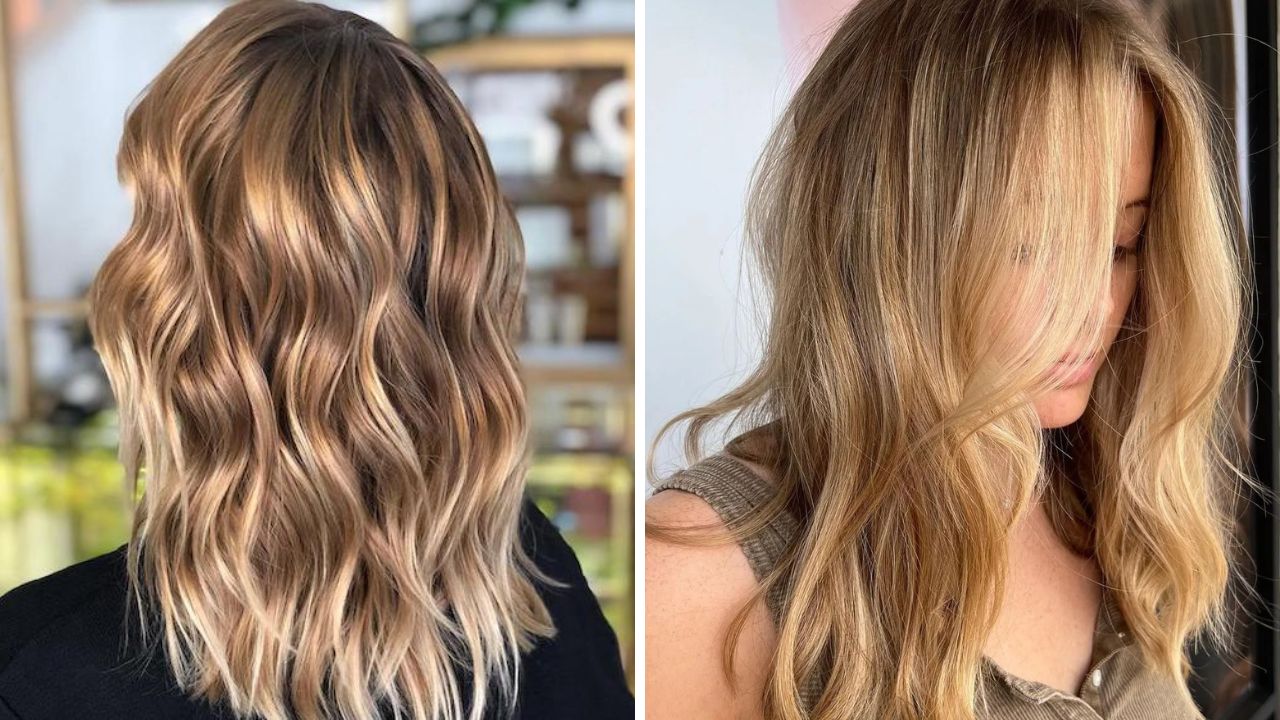 sun-kissed hair highlights