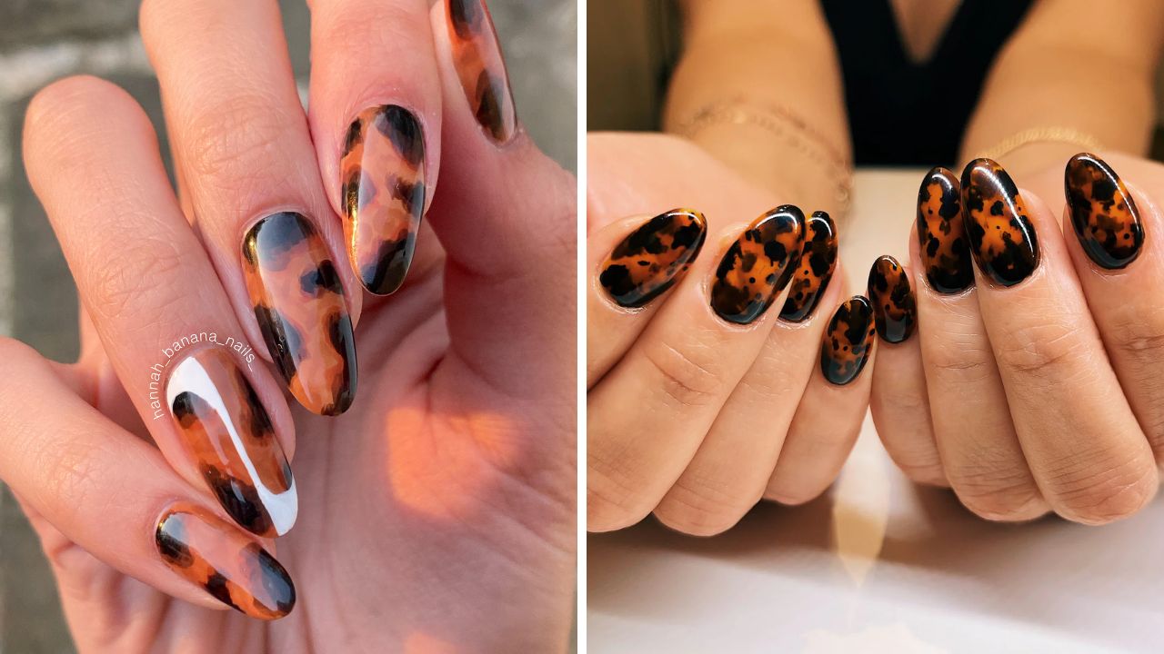 tortoise shell nail art