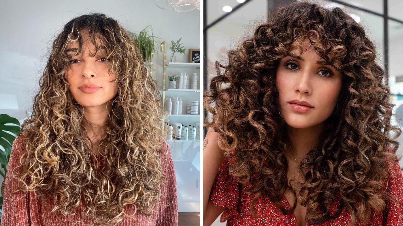 Cascading Curly Bangs