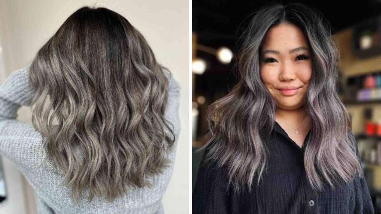 Gray Balayage 2025 trend