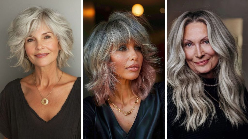 Say Goodbye to Gray Hair and Wrinkles Haircuts That Rejuvenate Women 60+