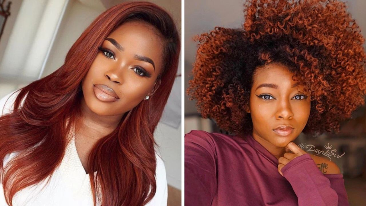 auburn hair color for black women