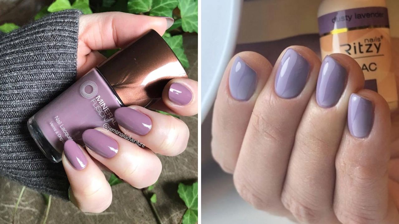 dusty lavender nail polish