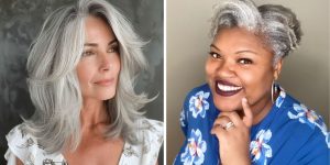 gray hair trending