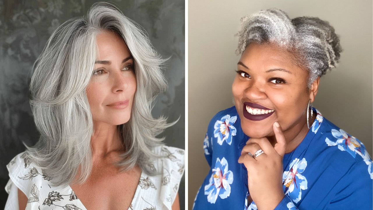 gray hair trending