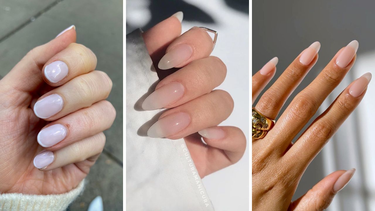 sheer neutrals and luminescent finishes nails