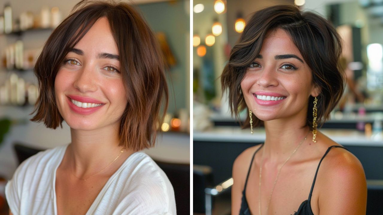 short bob with volume for women over 35