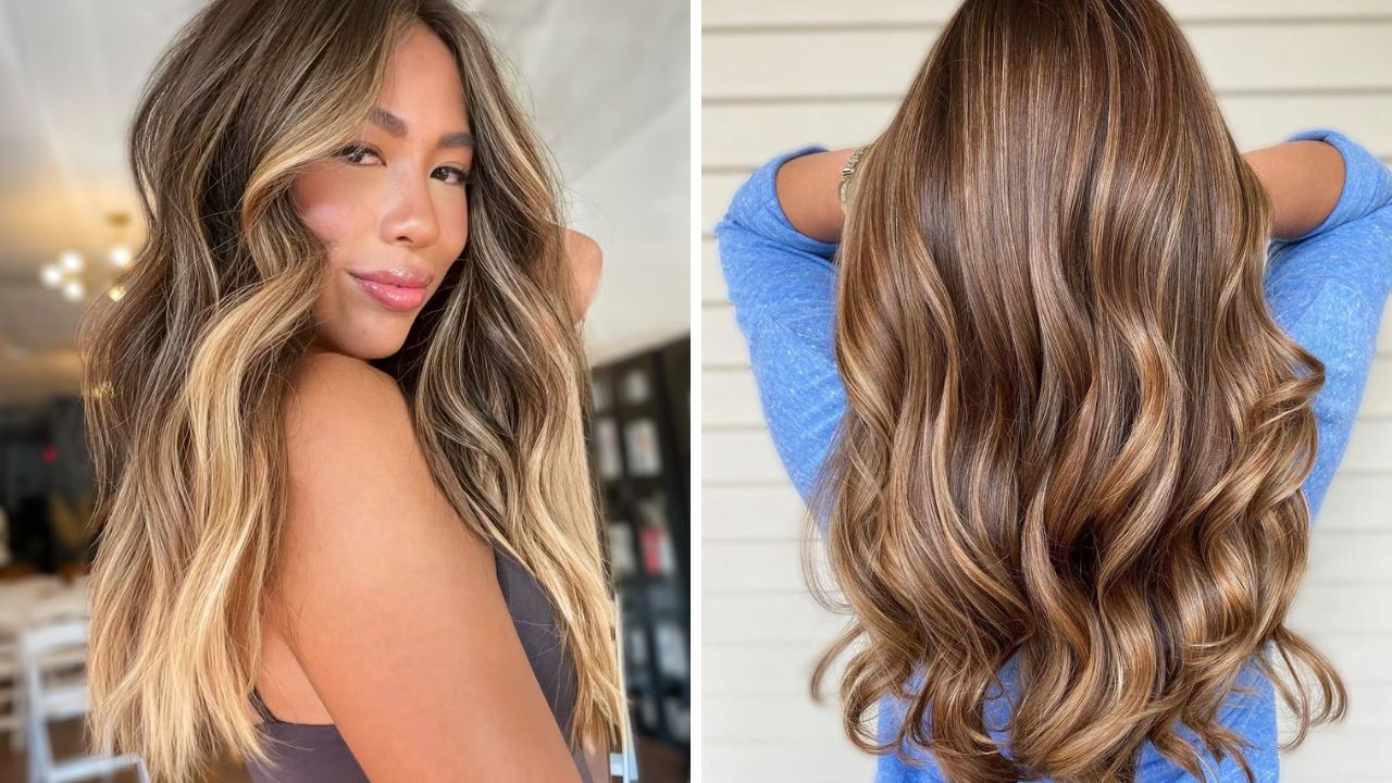 soft balayage hair color