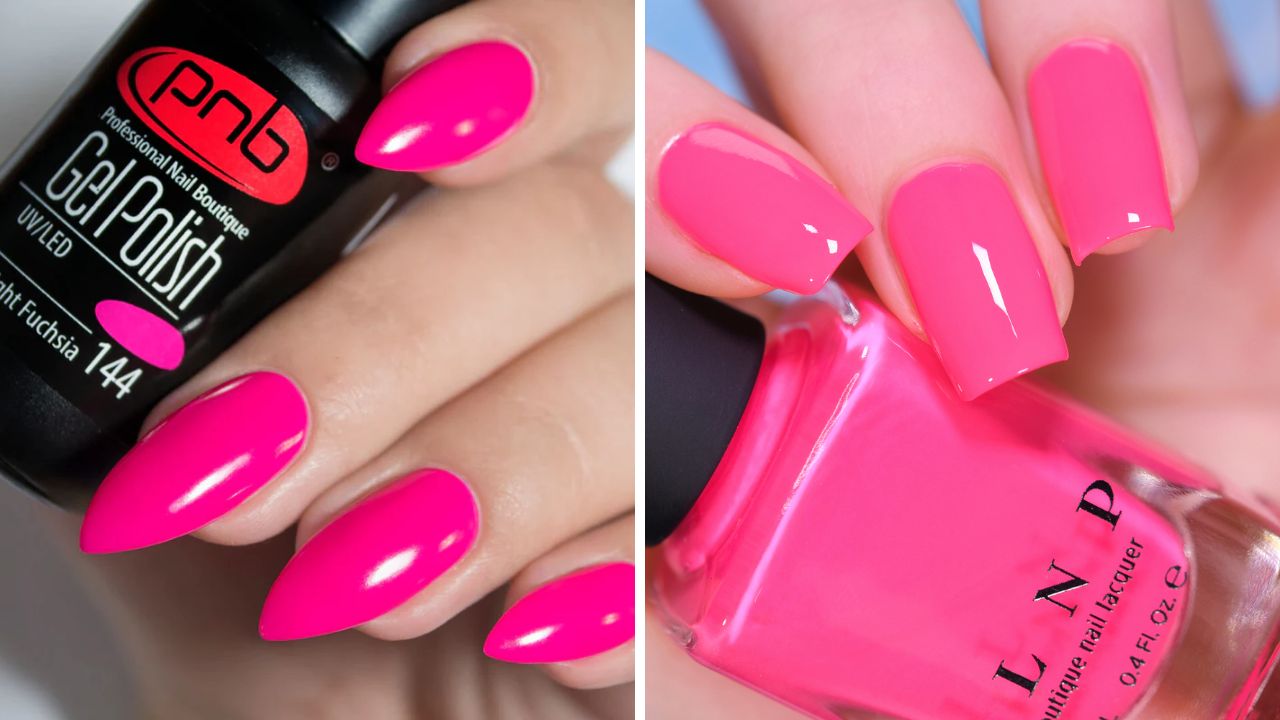 vibrant fuchsia nail polish